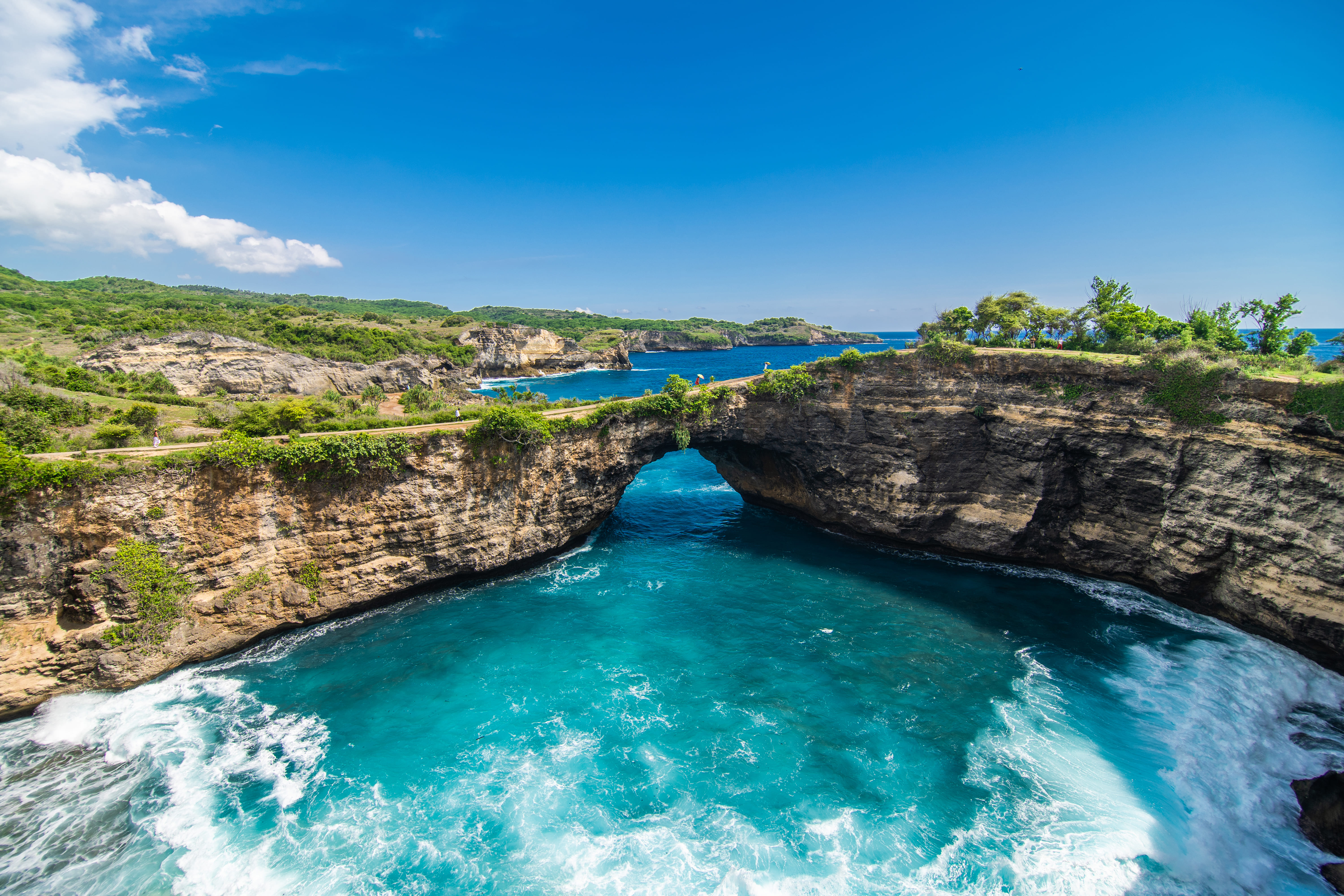 Pemandangan tebing Bali